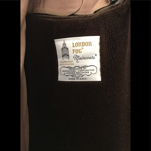 London Fog Dusty Rose Vintage Trench Coat RARE - Picture 11 of 14